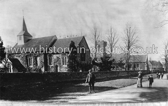 Two Churches in One Churchyard, Willingale, Essex.1906.